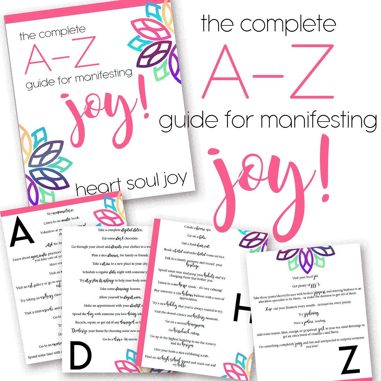 a-z guide for manifesting joy