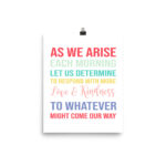 As We Arise Motivational Poster