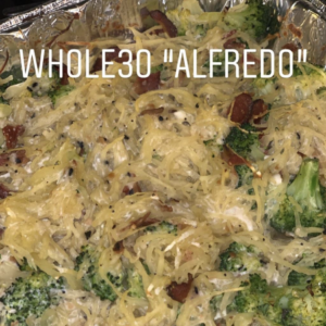 Whole 30 Spaghetti Squash Alfredo