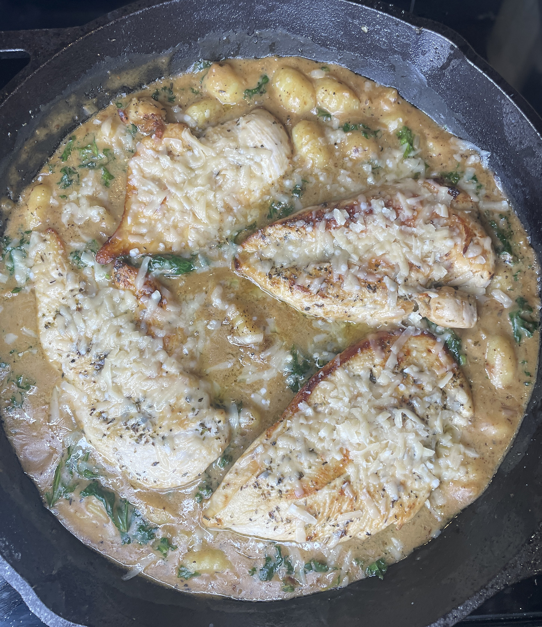 One Pan Chicken and Gnocchi