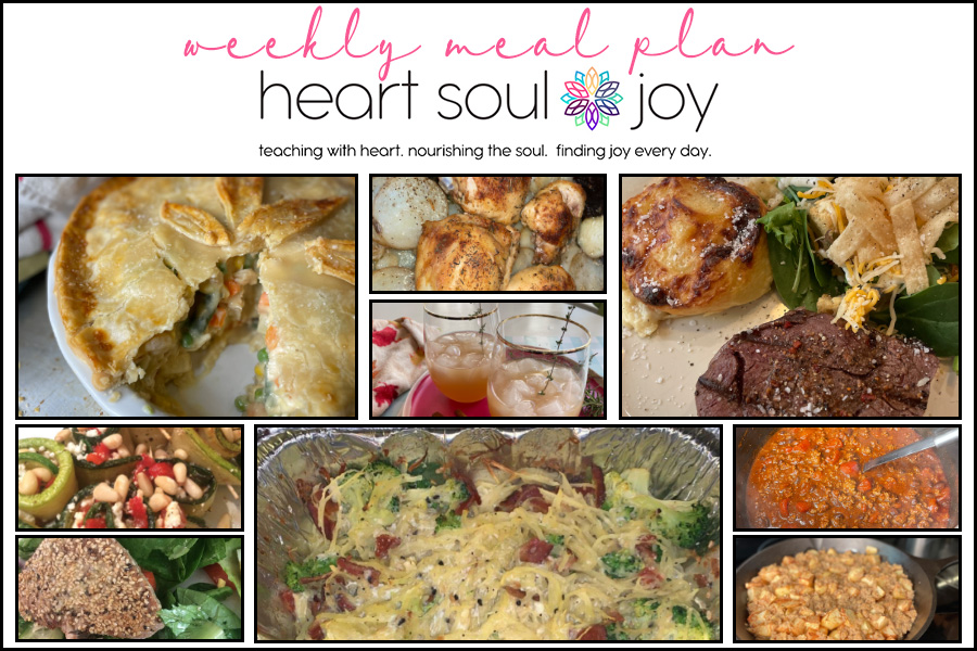 Heart Soul Joy Weekly Meal Plan #2